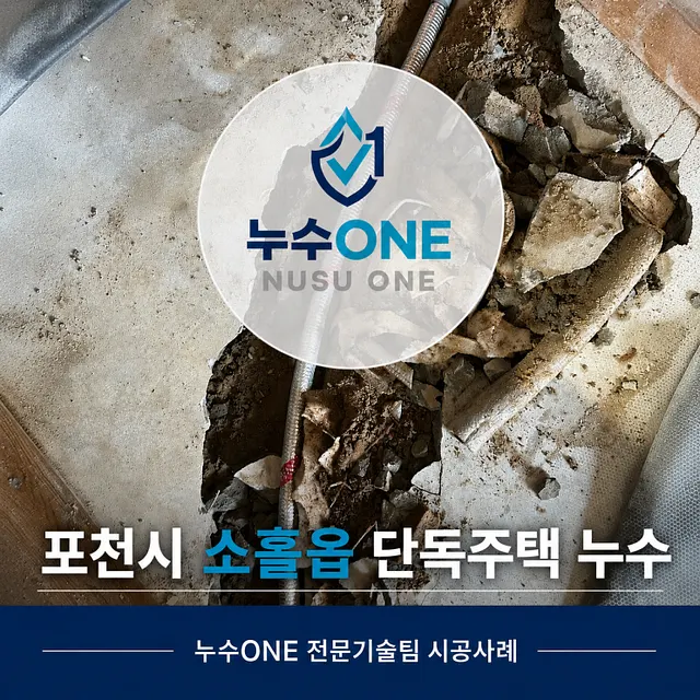 포천 소흘읍 단독주택 누수, 파손된 수도배관 교체 현장 현장