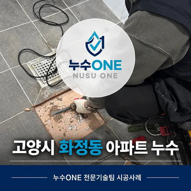 고양시 화정동 아파트 화장실 누수, 아랫집 물샘 원인은 냉수배관이었습니다 현장
