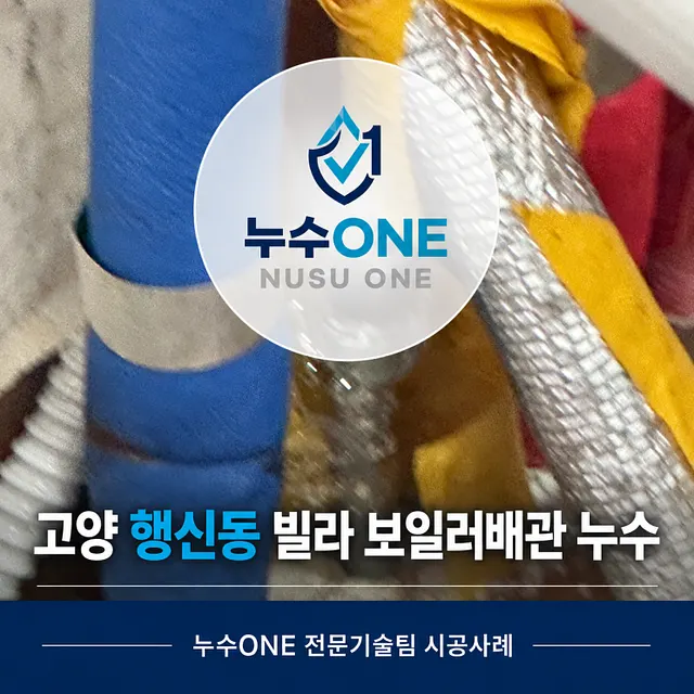 덕양구 행신동 빌라 누수, 수도계량기가 계속 돌아간 원인은 보일러배관 이었습니다. 현장