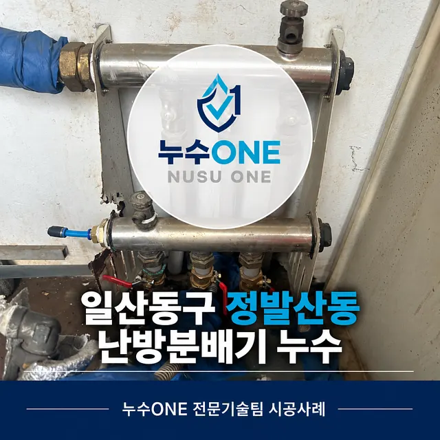 일산동구 정발산동 단독주택 난방분배기 누수, 보일러 에러코드 확인 후 수리 현장