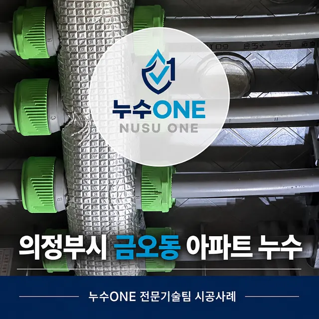 의정부시 금오동 아파트 이중배관 누수, 베란다 온수라인 배관 교체 현장 현장